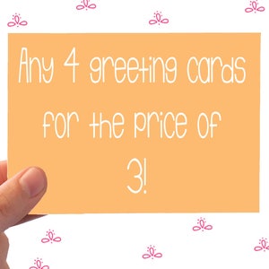 Offerta biglietto di auguri greco - 4 al prezzo di 3