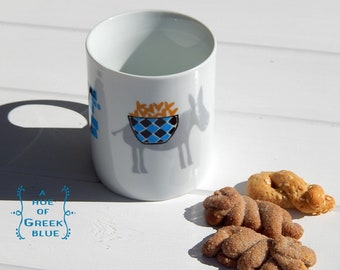 Mug en céramique d’âne grec