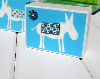 Fermalibri in marmo bianco "Respect The Greek Donkey" - Regalo per amanti dei libri - Regalo greco - Biblioteca domestica