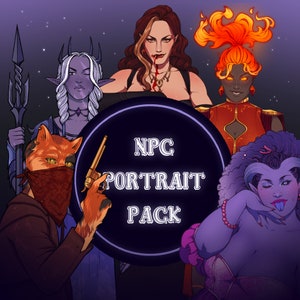 Paquete de retratos de NPC para juegos de rol