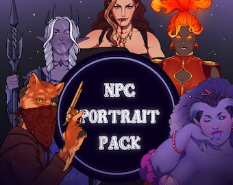 Paquete de retratos de NPC para juegos de rol