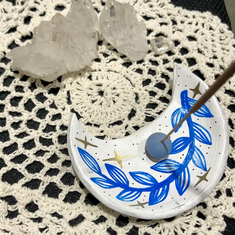 Handmade Moon Baby Incense Holder