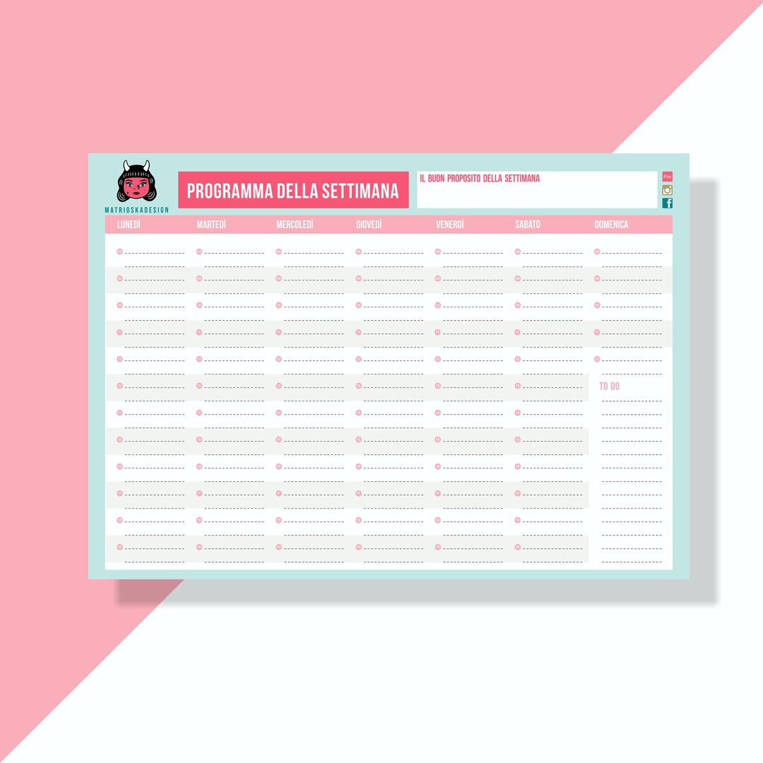 Weekly Desk Planner – A4 Pad, 50 Sheets, Minimalist Design | Office ...