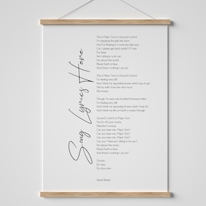Impresión de letras de canciones personalizadas / Arte mural musical personalizado / Regalo de boda para el primer baile / Impresión artística de letras favoritas