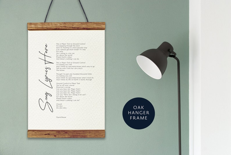 Custom Song Lyrics Print Framed Custom Made Song Lyrics Etsy