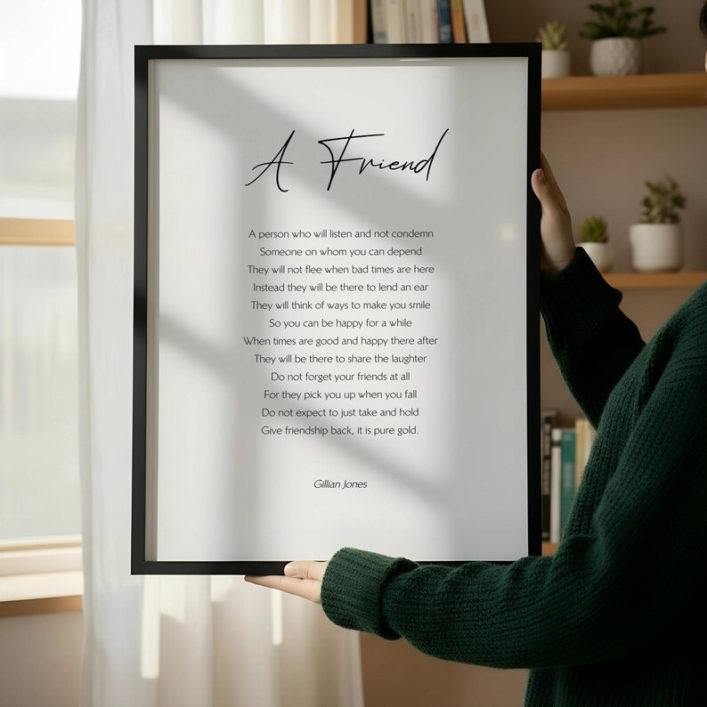 Custom Framed Poem, Personalized Text Print | Wedding Vows, Love Letter, Song Lyrics | Acid-Free Watercolor Paper Black Frame