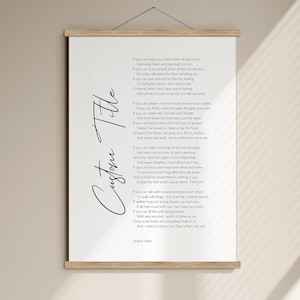 Impressão de texto personalizado, placa emoldurada, arte de parede, cabide de pôster, presentes personalizados, impressão de caligrafia, letras de música impressas, presente de Natal