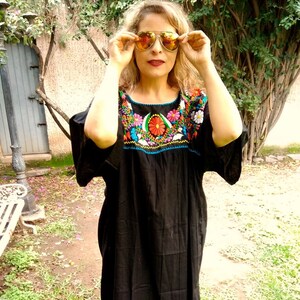 4XL. Mexican Embroidered Dress for Women. Maxi Dress. Boho - Etsy