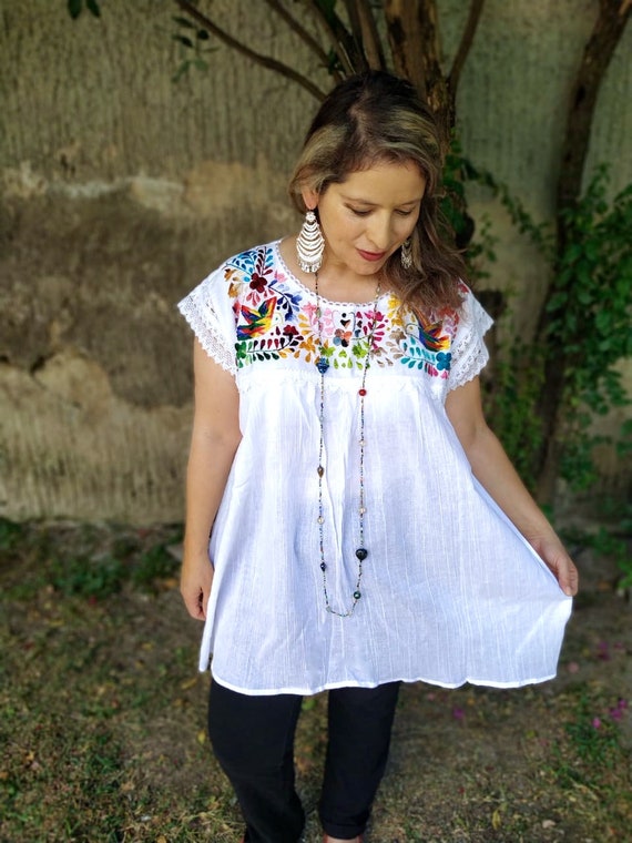 L 2XL 3XL & 4xl.bohemian Blouse. Mexican Embroidered. Boho - Etsy Canada