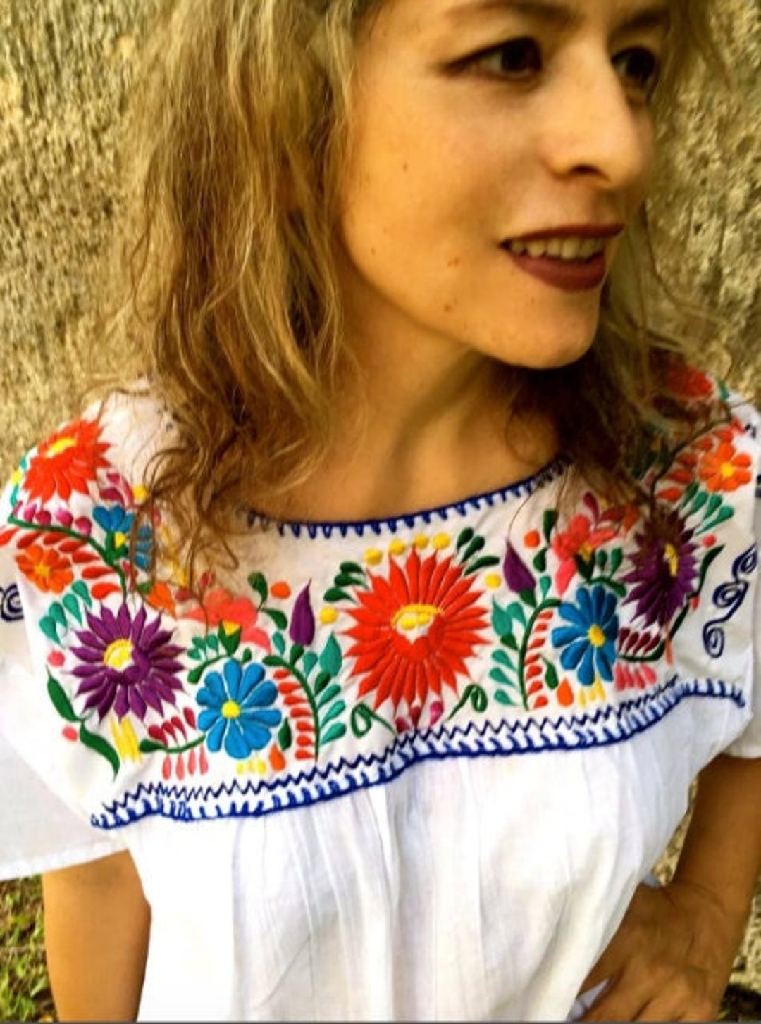 2XL Mexican Dress. Beach Dress. Fresh Dress. Embroidered - Etsy