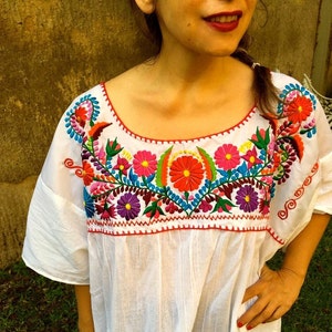 2XL & 4XL. Mexican Embroidered Dress for Women. Boho Dress. Bohemian ...