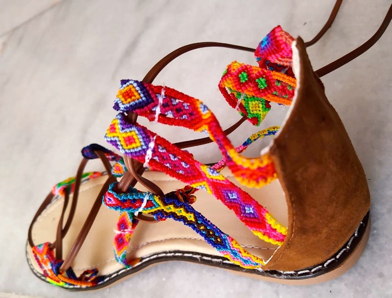 mexican colorful sandals