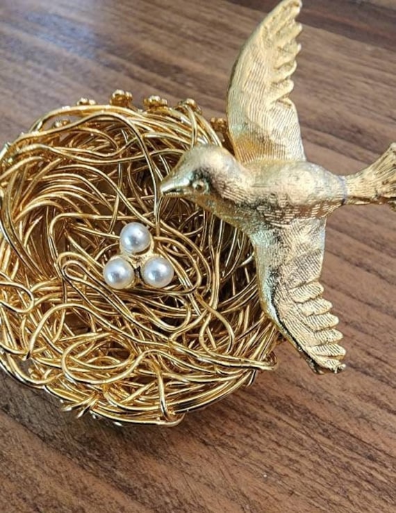 Vintage Jeanne Birds Nest Costume Jewelry, Mid Cen