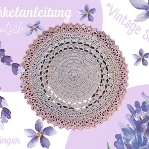 Set vintage CROCHET PATTERN crochet pattern digital PDF download, 1 pattern in German