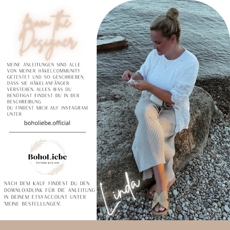 Boho Wimpelgirlande CROCHET PATTERN Häkelanleitung digital PDF download ...