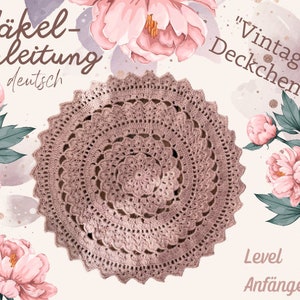 Vintage doilies CROCHET PATTERN Crochet instructions digital PDF download, 1 instruction in German