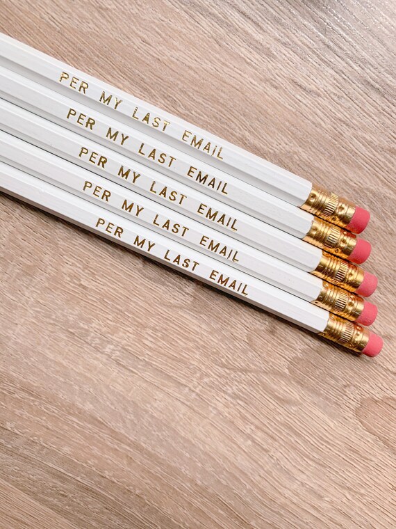 Positivity Pencils, Pink Inspirational Pencils, Fun Pencils