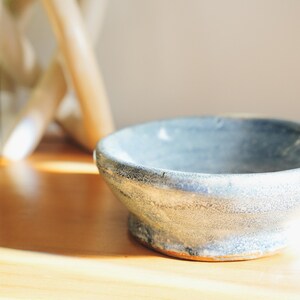 Chunky Blue and White Speckled Tray or Jewelry Dish
