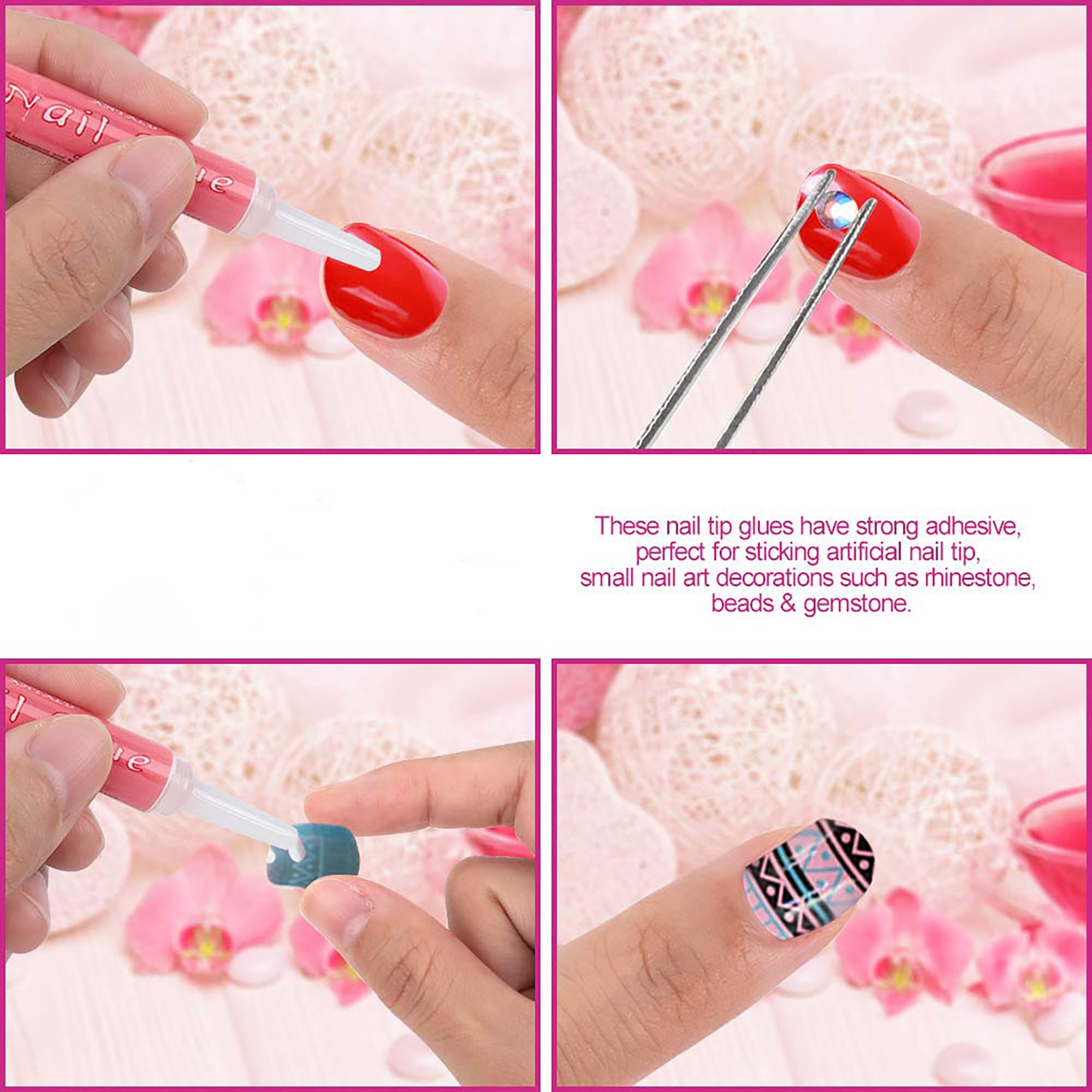 Nail Glue 20 Pieces Nail Tip Glue Beauty False Adhesive Nail Etsy