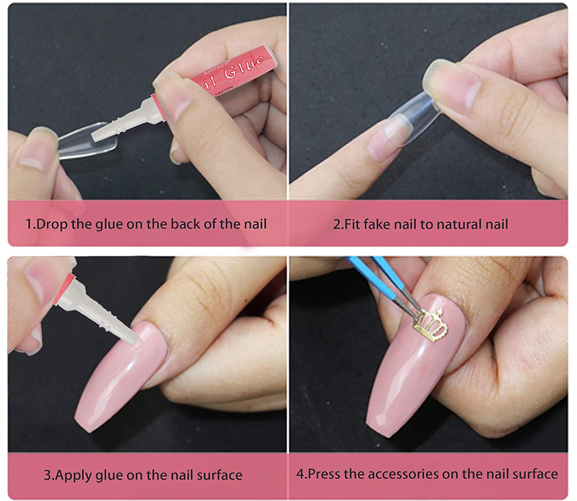 Nail Glue 20 Pieces Nail Tip Glue Beauty False Adhesive Nail Etsy