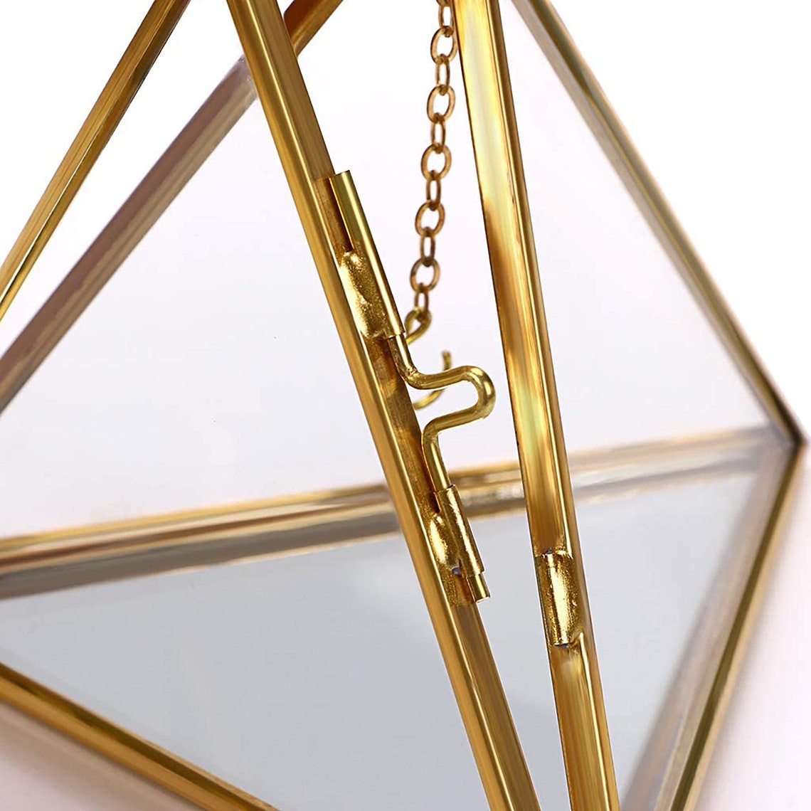 Ring Holder Glass Ring Jewelry Box Pyramid Hanging Ring Stand Etsy