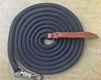 Custom Yacht Lead Ropes with twist snap, Parelli snap