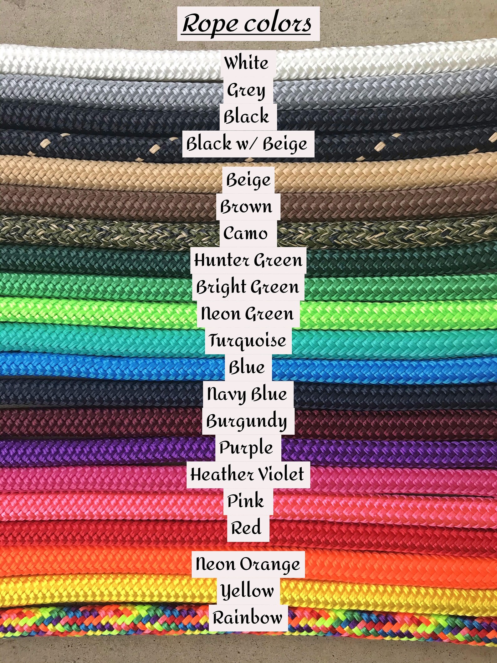 Custom Rope Halter With Matching 10' Lead Rope - Etsy
