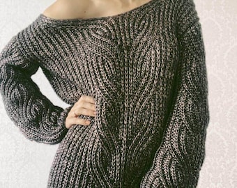 Digital Legend For Wave pattern hand knitted sweater/ hand knitted pullover/ tutorial pdf pattern/ DIY sweater