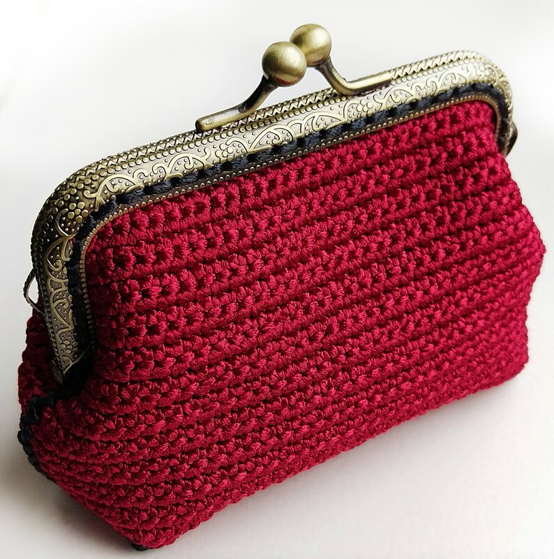 Crochet pattern coin purse INSTANT DOWNLOAD kiss lock clasp Etsy