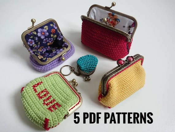 kiss lock coin purse crochet pattern