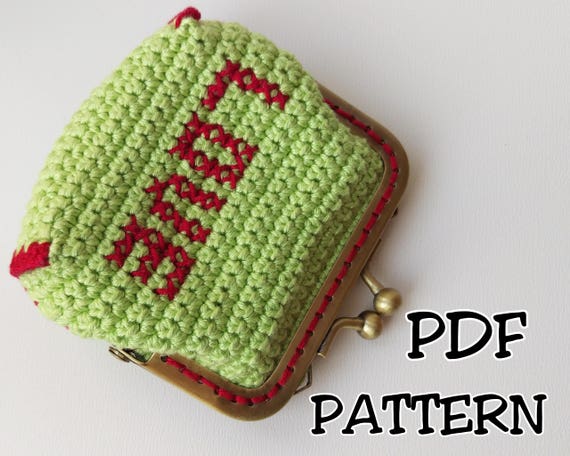kiss lock coin purse crochet pattern