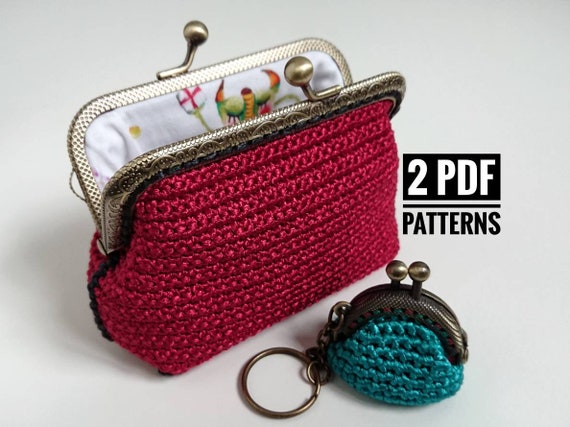 kiss lock coin purse crochet pattern