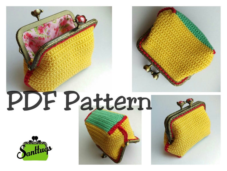 free crochet pattern coin purse with frame