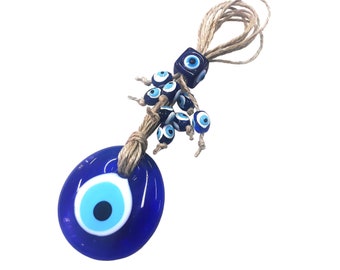 Nazar Boncugu Türkisch Blau Evil Eye Wandbehang Ornament Amulett Home Decor Schutz Segen Geschenk Anhänger für Auto Haus und Büro