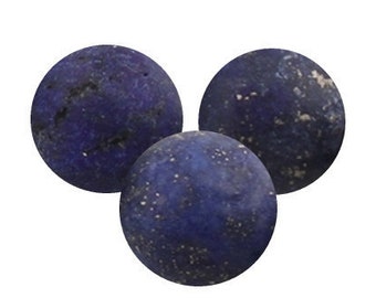 Lapislazuli Stein Edelstein Perlen 8mm Matt Schmuckstein ** A Grade **  Frosted Halbedelstein Edelsteine Schmuckperlen