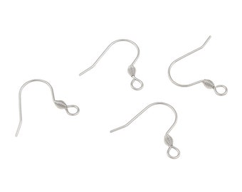 Chytaii Ohrhaken Ohrringe Haken Ohrh/änger Ohrringe Fischhaken mit Kunststoffbox f/ür Basteln Ohrring Schmuckherstellung 18 MM 140St/ücke Golden Silber