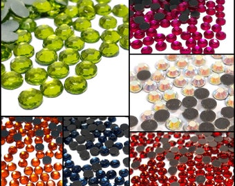 Hotfix strass steentjes 5 mm SS20 heat fix 185 stuks glitterstenen edelstenen voor knutselen