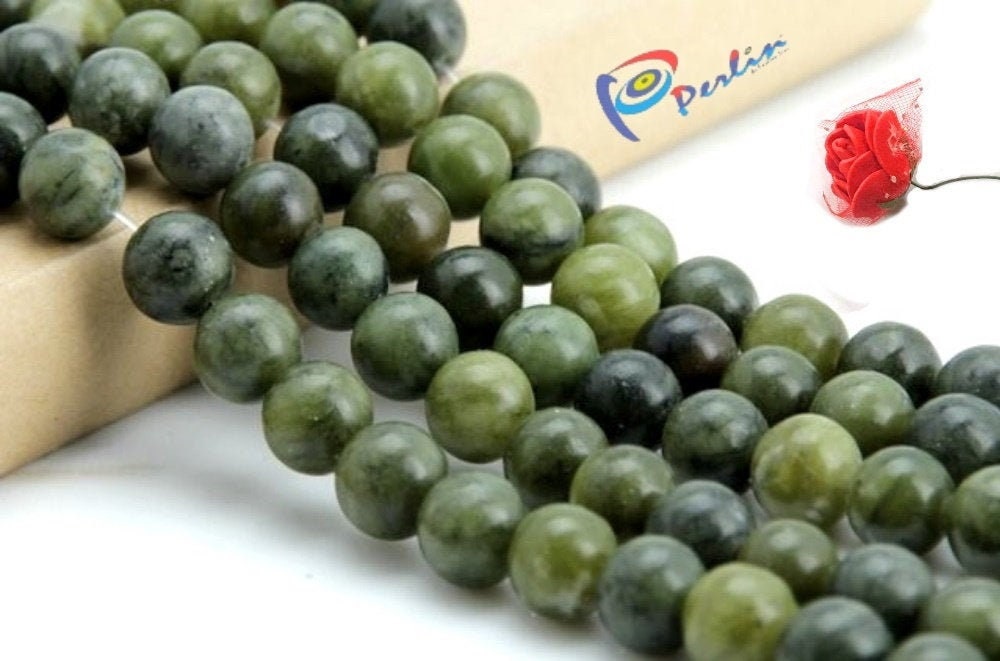 Taiwan Jade Beads Natural Gemstone Taiwan Jade Round 4mm 6mm Etsy