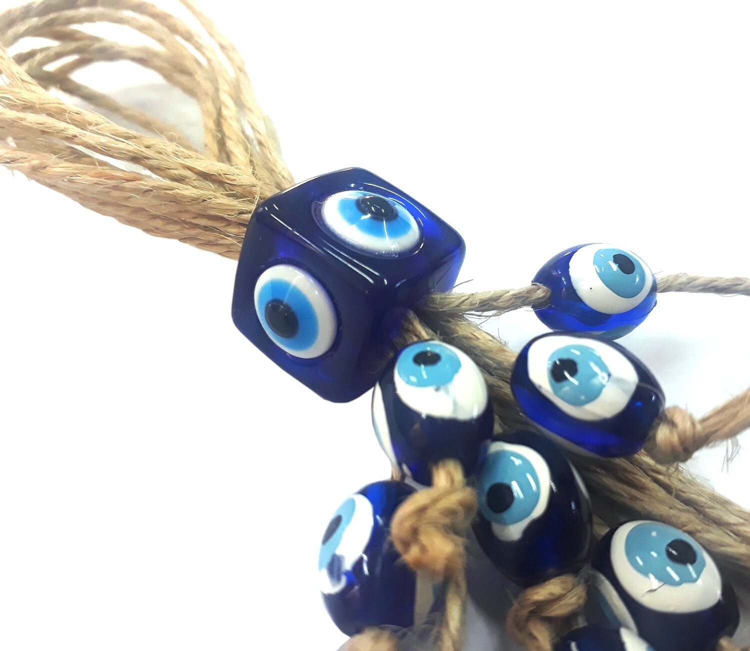 Oumefar Böser Blick Anhänger – Türkisches Amulett In Blau, Als Glücksbringer & Dekoration