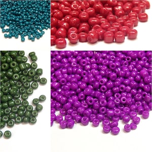 6500 pezzi di perline di vetro da 2 mm opache, opache, 11/0, perline pony, lucentezza opaca, perline di vetro opache, selezione colore