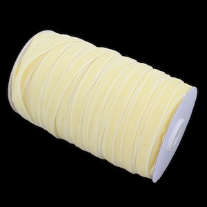 Samtband 10mm Dekoband Gelb 10m Schmuckband Schleifenband Basteln Zierband Samtborte Zierborte Borte Band