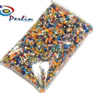 Rocailles 100g/250g/500g Perline Rocailles colorate 2mm/3mm/4mm Scelte Perle di vetro rotonde Miscele di perline multicolori miste Creazione di gioielli
