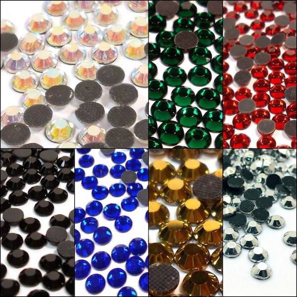 Strass Hotfix 5 mm SS20 pierres scintillantes pierres précieuses 1440 pièces AAA GRADE