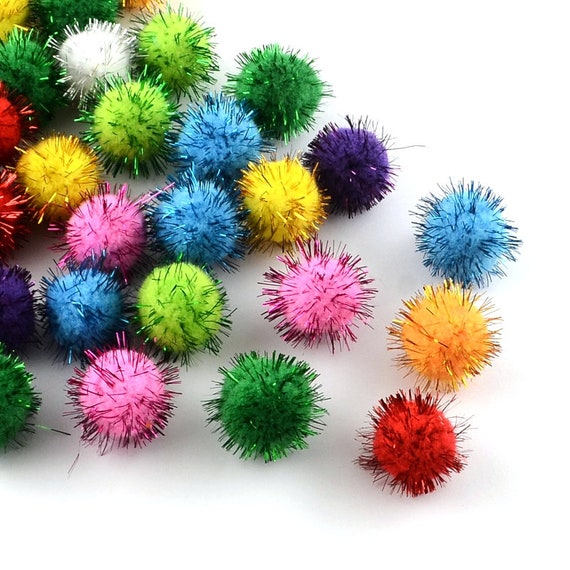 2 Color Plastic Pom Balls 
