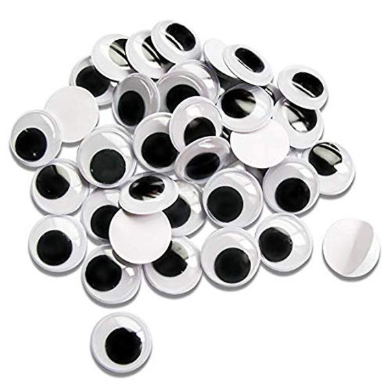 Plastic Wiggle Googly Eyes Self Adhesive For Doll Toy Making