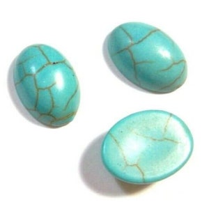 5pcs Turkoois Edelsteen Cabochon Ovaal 14 x 10 mm Voor Ring Ketting Armband Sieraden Halfedelsteen Edelsteen