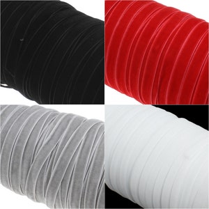 10m Samtband 10mm Samtborte Schmuckband Schleifenband Zierband Zierborte Borte Band Dekoband Bastelbedarf
