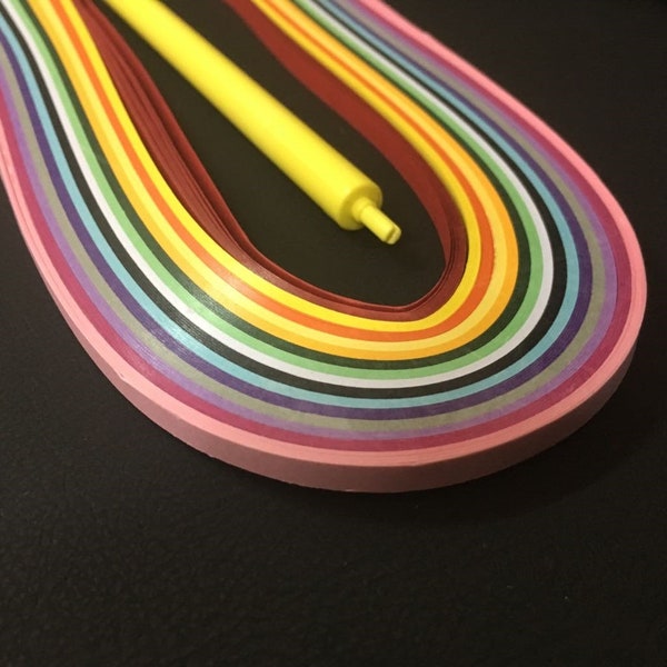 5mm Papier-Quilling 50cm 15 Farben 150stk Quillingstreifen Board Papierstreifen Set Deko DIY