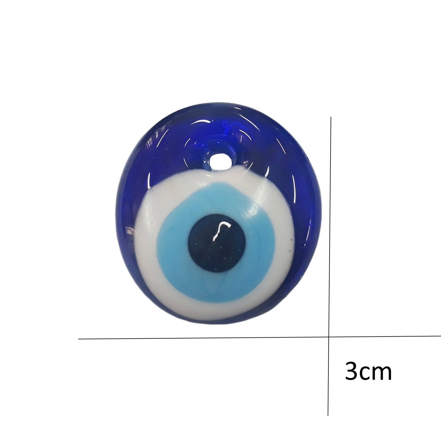 5x Nazar Boncuk 3cm Glas Anhänger Türkei Perlen Evil Eye Blau Augen Böser  Blick Handarbeit Charm Schmuck Deko Geschenk Verbrämung - .de
