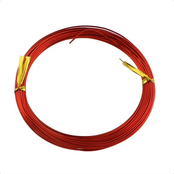 12m ALUMINIUMDRAHT ROT 1mm SCHMUCKDRAHT BASTELN BIEGEDRAHT Aludraht C126